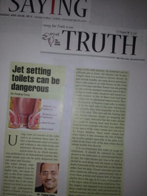 Saying Truth- April2, 2013- Jet Setting Toilets can be dangerous